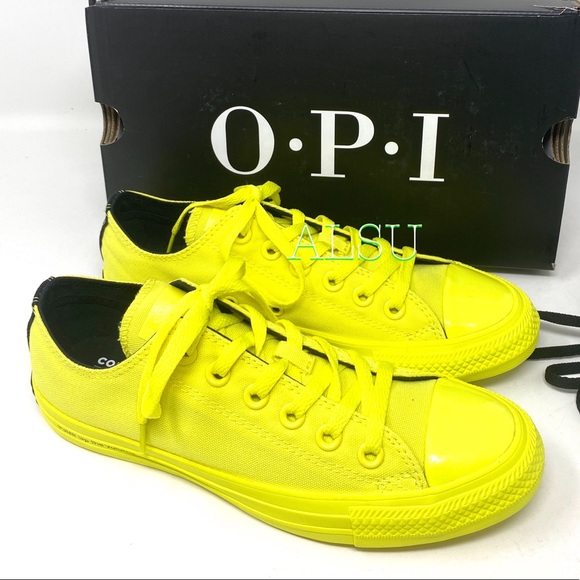 Converse x OPI Ctas Low Canvas Zink Yellow Women’s - Picture 9 of 12